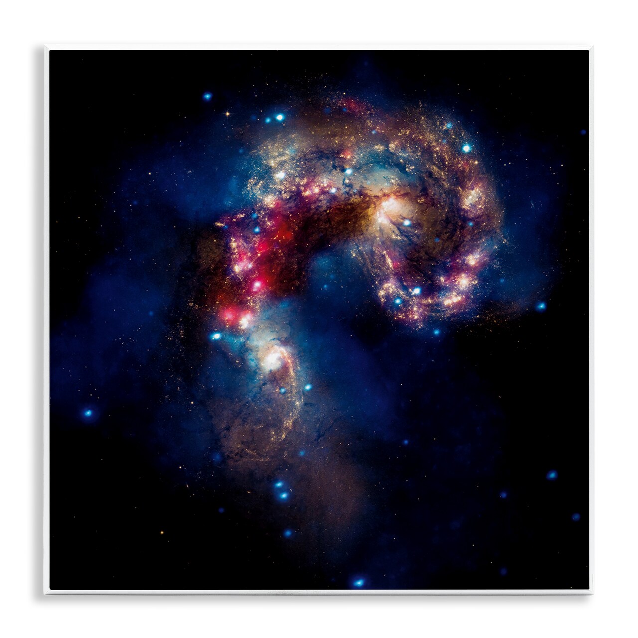 Stupell Industries Vivid Nebula Galaxy Wall Plaque Art Design by Wild Apple Portfolio